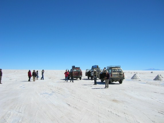 In Bolivia liggen de grootste saltflats ter wereld. Fantastisch!!!